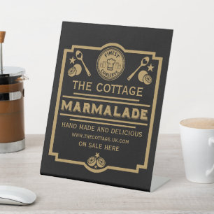 Marmalade Conserve Maker Pedestal Sign