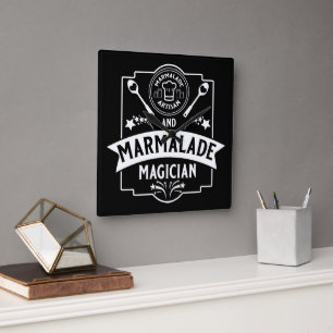 Marmalade Jam  Square Wall Clock