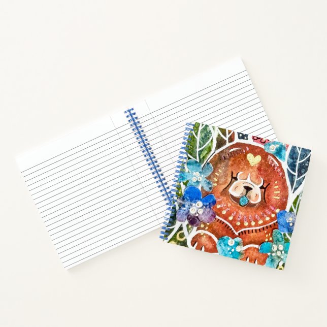 MARMALADE MISS Chow dog  . Notebook (Inside)