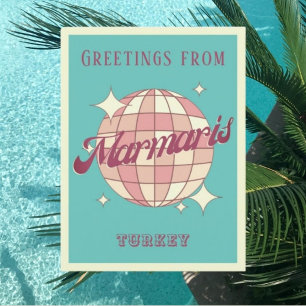 Marmaris Turkey Retro Vintage Postcard