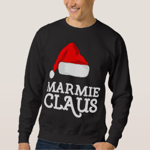 Marmie Claus Christmas Hat Family Pj Matching Paja Sweatshirt