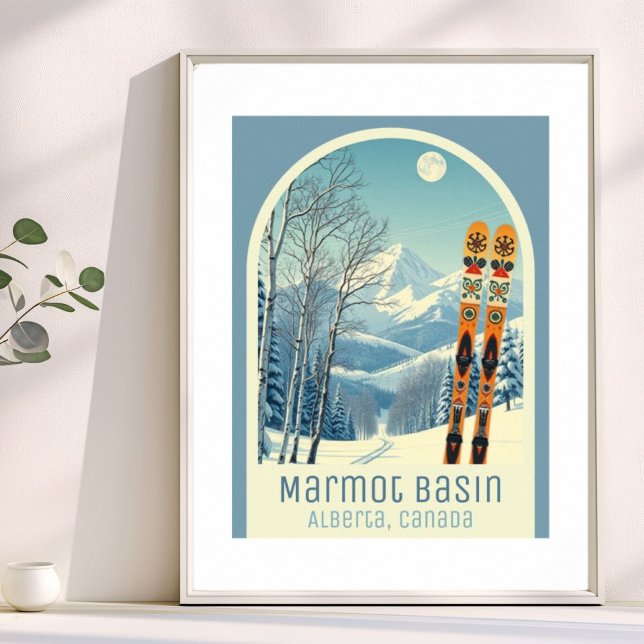 Marmot Basin Alberta Canada ski vacation Poster (Creator Uploaded)