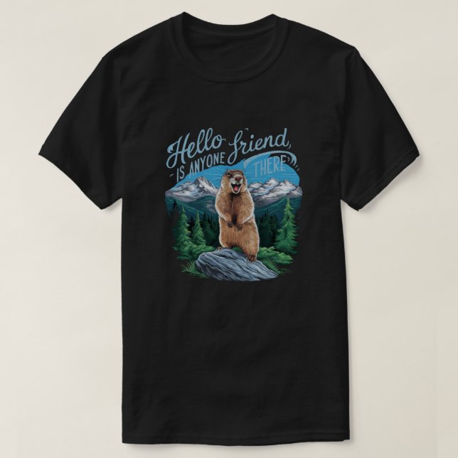 marmot in the Alps T-Shirt (Design Front)