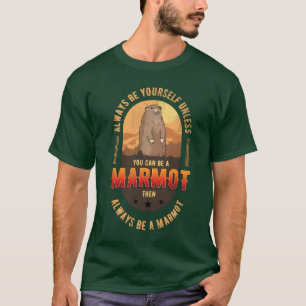 marmot marmot squirrel animal girl T-Shirt
