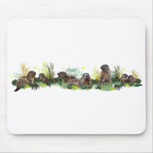 Marmot Meadow Mousemat (choose colour)
