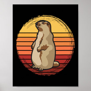 Marmot Sunset Design For Marmot Lovers Poster