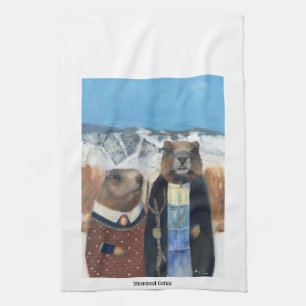 Marmot Tea Towel (American Gothic)