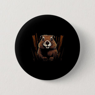 Marmot Wildlife Colorful Marmot Lover Wildlife Ani 6 Cm Round Badge
