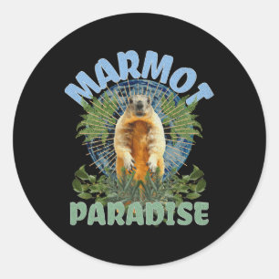 Marmots Cute - Animal Earth Day Marmots Lover Classic Round Sticker