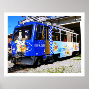 Marmots train in Switzerland Poster