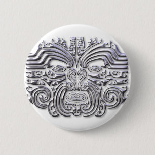 Maroi tattoo-silver 6 cm round badge