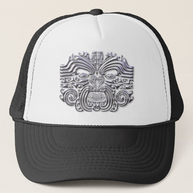 Maroi tattoo-silver trucker hat (Front)