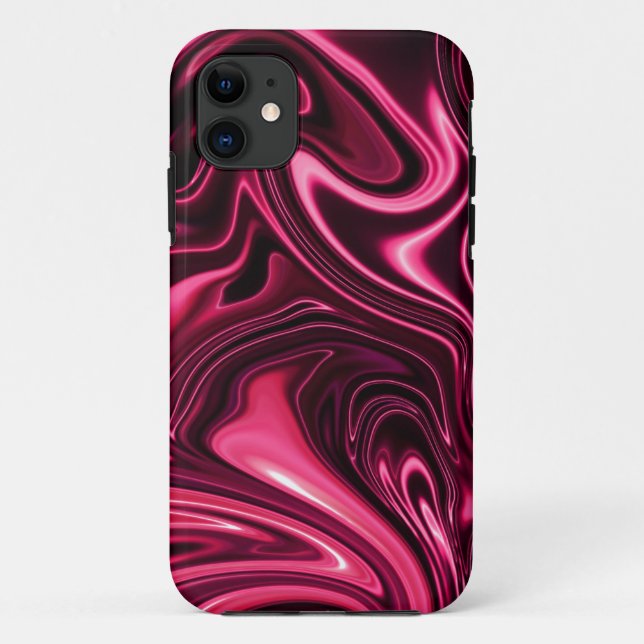 Maron oil paint iPhone 11 Defender Case (Back)