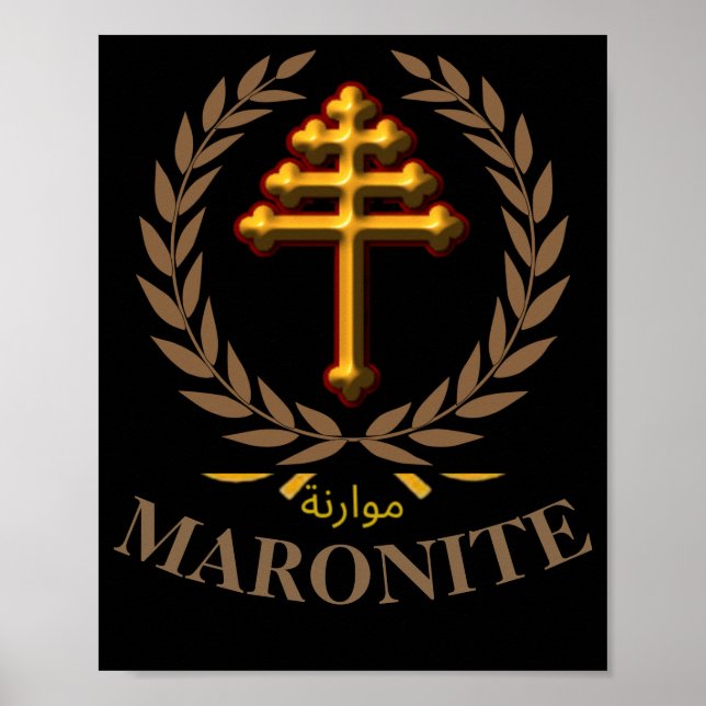 MARONITE  (Official Cross) Poster (Front)