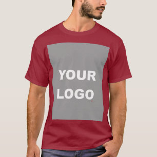 Maroon Add Your Image Photo Picture Logo Men's T-Shirt