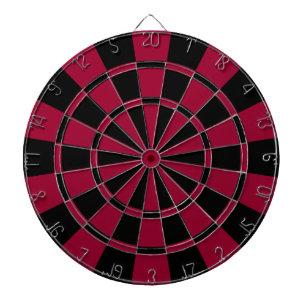 Maroon And Black Dartboard