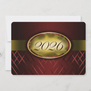 Maroon and Gold Class of 2026 Invitation