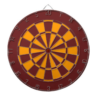 Maroon and Gold Dartboard