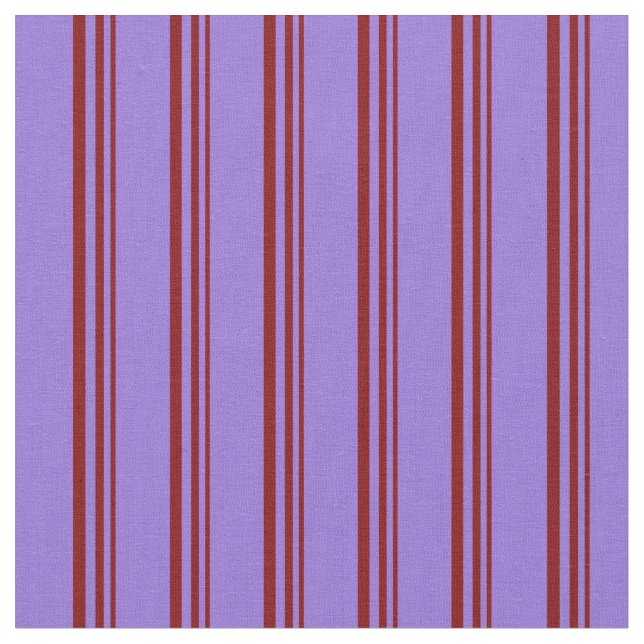 Maroon and Purple Lines Pattern Fabric (Close Up)