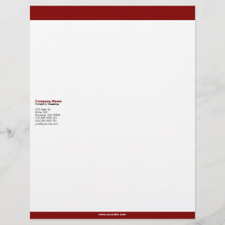 Maroon Bars Letterhead