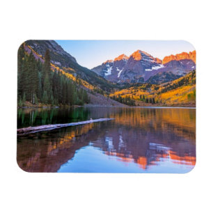 Maroon Bells Alpen Glow Magnet