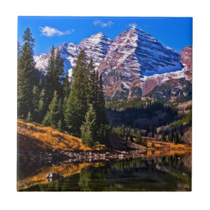 Maroon Bells Ceramic Tile