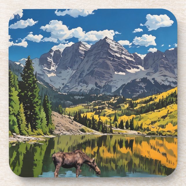 Maroon Bells Coaster (Front)