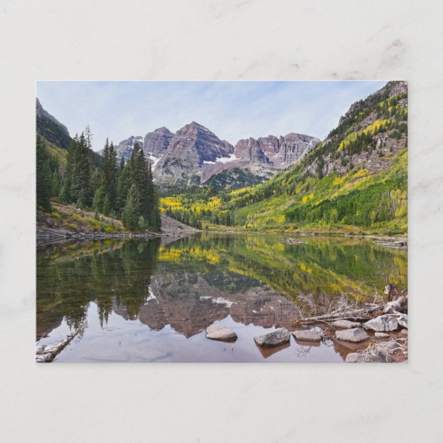 Maroon Bells in Autumn, Colorado Postcard (Front)