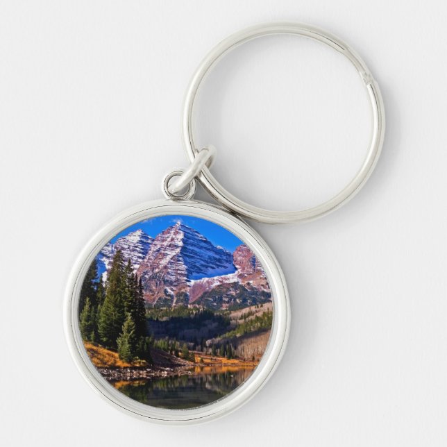 Maroon Bells Key Ring (Front)
