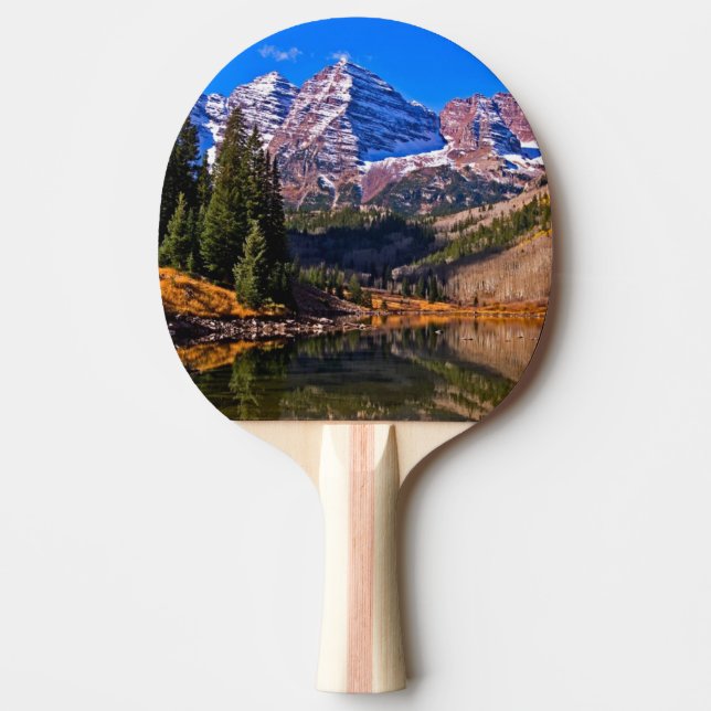 Maroon Bells Ping Pong Paddle (Front)