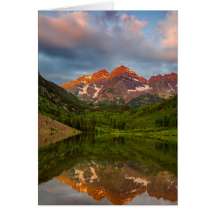 Maroon Bells Reflect Into Calm Maroon Lake 3