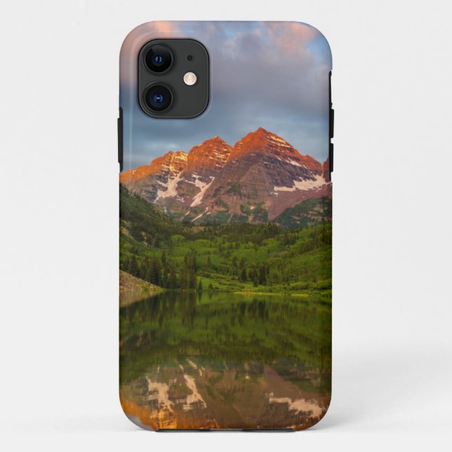 Maroon Bells Reflect Into Calm Maroon Lake 3 Case-Mate iPhone Case (Back)