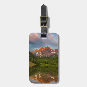 Maroon Bells Reflect Into Calm Maroon Lake 3 Luggage Tag