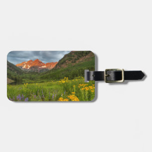 Maroon Bells Reflect Into Calm Maroon Lake Luggage Tag