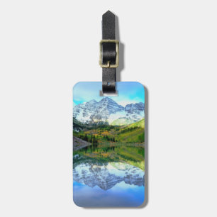 Maroon Bells reflecting in Maroon Lake Luggage Tag