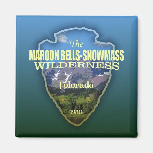 Maroon Bells-Snowmass (arrowhead) Magnet (Front)