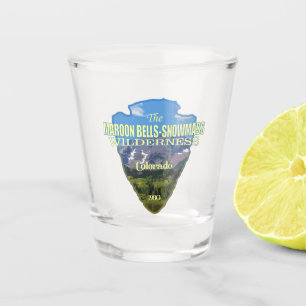 Maroon Bells-Snowmass (arrowhead) Shot Glass