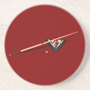 Maroon Billiard Table Coaster