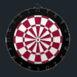Maroon Black And White Dartboard<br><div class="desc">Maroon Black And White Dart Board</div>