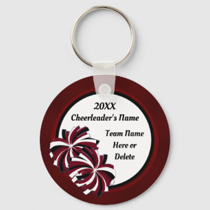 Maroon, Black, White, Cheap Cheerleading Keychains