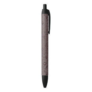 Maroon brown water droplets black ink pen