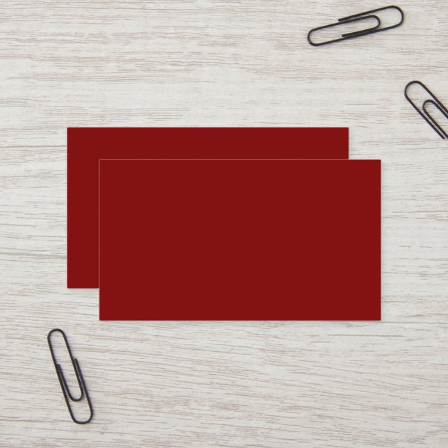 Maroon Business Card (Front/Back In Situ)