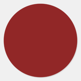 Maroon Classic Round Sticker