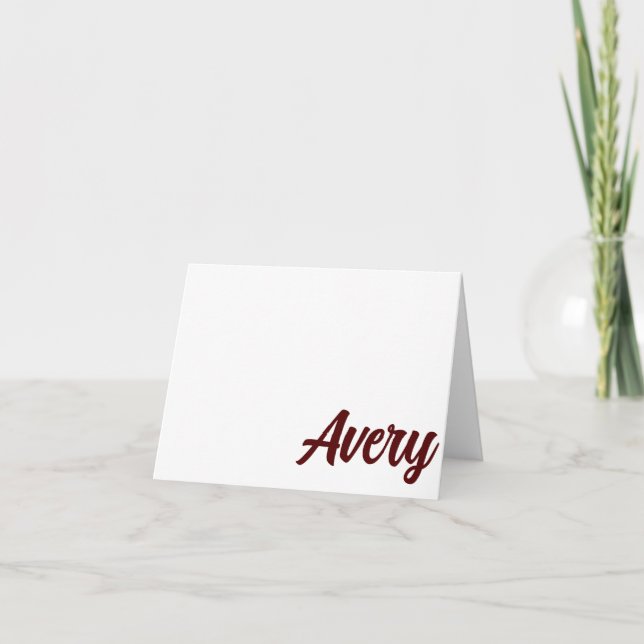 MAROON College Station, TX Personalised Note Card (Front)