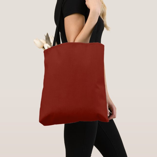Maroon, Deep Red Shade, Tote Bag (Close Up)