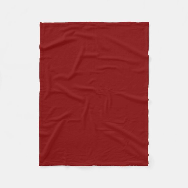 Maroon Fleece Blanket (Front)