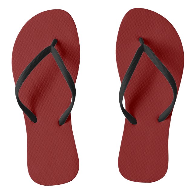 Maroon Flip Flops (Footbed)