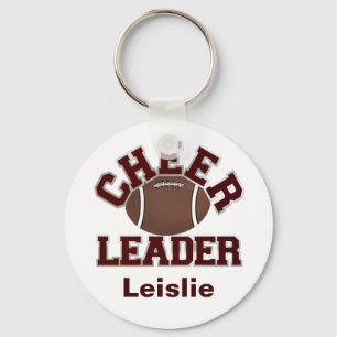 Maroon Football Cheerleader KeyChain
