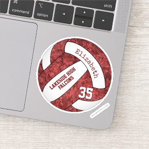 maroon girls volleyball w school team name