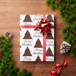 Maroon glitter christmas tree- merry christmas wrapping paper<br><div class="desc">Maroon glitter christmas tree- merry christmas Wrapping Paper.</div>